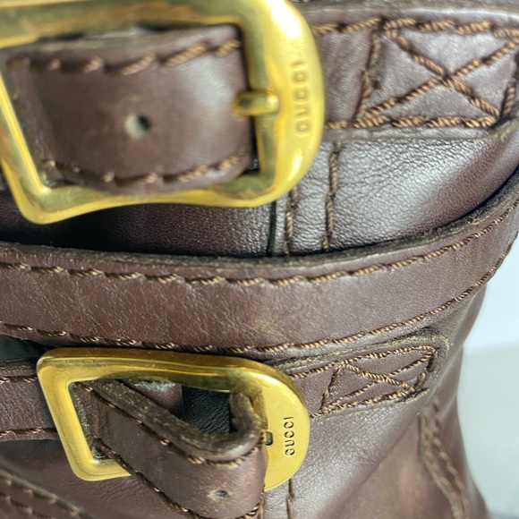 Gucci leather heeled boots - Picture 6 of 6